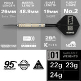 TARGET DIMITRI VAN DEN BERGH 95K 95% TUNGSTEN SP STEEL TIP DARTS