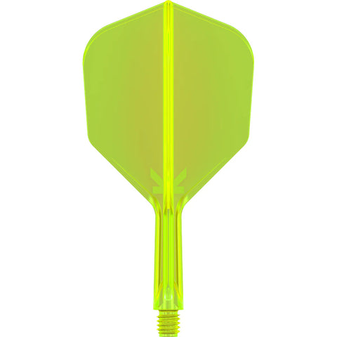 K-FLEX NEON YELLOW NO6 ONE PIECE DART FLIGHTS BY TARGET