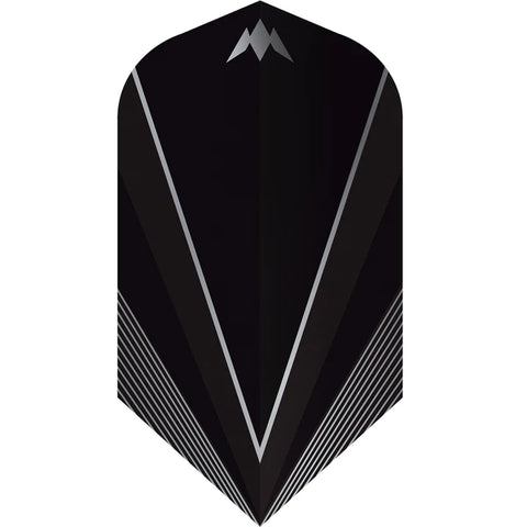 Mission Shades Dart Flights - 100 Micron - Slim - Black