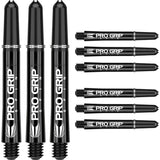 Pro Grip Spin Dart Stems / Shafts (3 Sets) by Target Black/Clear