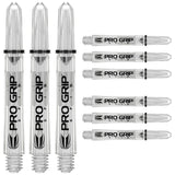 Pro Grip Spin Dart Stems / Shafts (3 Sets) by Target Black/Clear