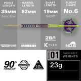 LUKE LITTLER WORLD CHAMPION 2025 EDITION 90% TUNGSTEN SP STEEL TIP DARTS BY TARGET