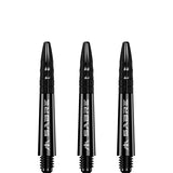 Mission - Mission Sabre Shafts - Polycarbonate Dart Stems - Black - Black Top
