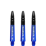 Mission - Mission Sabre Shafts - Polycarbonate Dart Stems - Blue - Black Top