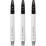 Mission - Mission Sabre Shafts - Polycarbonate Dart Stems - White - Black Top