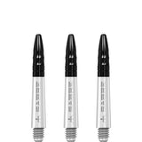 Mission - Mission Sabre Shafts - Polycarbonate Dart Stems - White - Black Top
