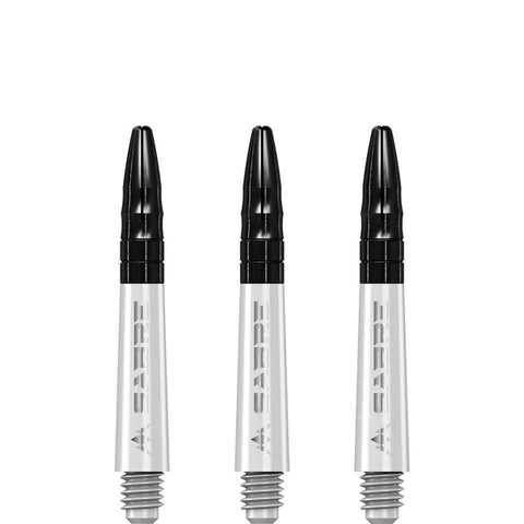 Mission - Mission Sabre Shafts - Polycarbonate Dart Stems - White - Black Top