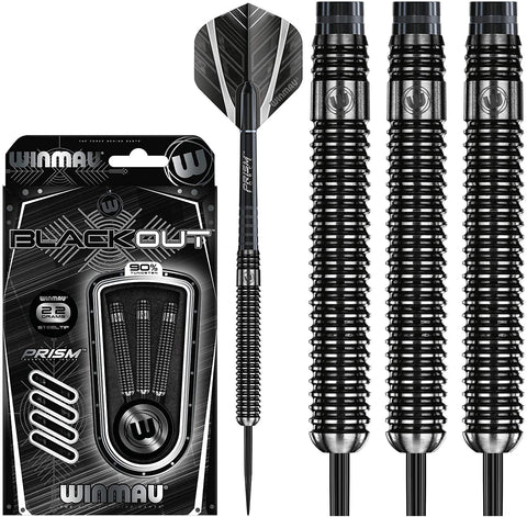 Winmau Blackout Steel Tip Dart Set