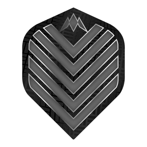 Mission Admiral Dart Flights - 100 Micron - UV Finish - No2 (Standard) - Grey