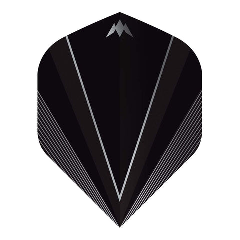 Mission Shades Dart Flights - 100 Micron - No6 - Shape - Black