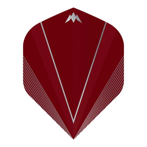 Mission Shades Dart Flights - 100 Micron - No6 - Shape - Red