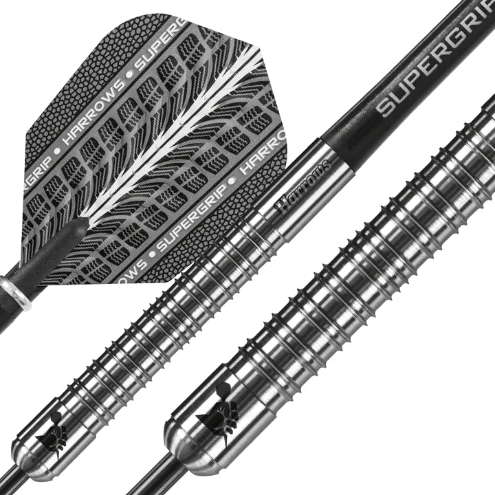 Fléchettes Harrows En Tungstène 97% - 26 G - Avec Ailettes Marathon, Tiges Speedline Et étui Rigide