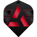 Mission Hazard - Dart Flights - 100 Micron - No2 - Black & Red