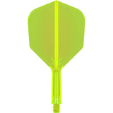 K-FLEX NEON YELLOW NO6 ONE PIECE DART FLIGHTS BY TARGET