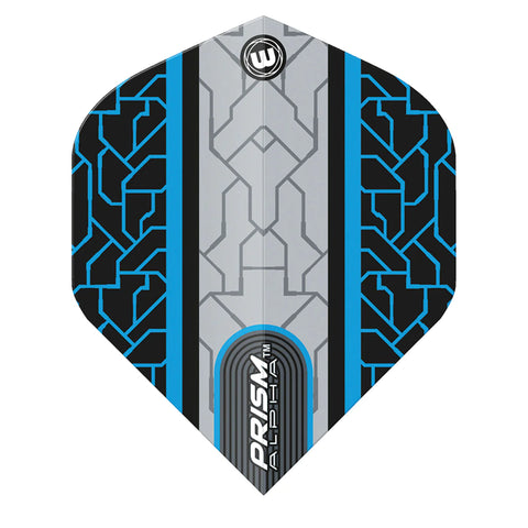 Prism Alpha Circuit Black and Blue Standard Dart Flights by Winmau