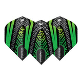 Prism Alpha Black & Green No2 Dart Flights by Winmau