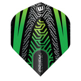 Prism Alpha Black & Green No2 Dart Flights by Winmau