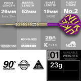 Luke Littler G1 Prodigy 90% Tungsten SP Steel Tip Darts by Target