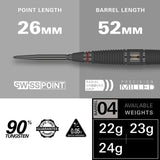 Scope 04 90% Tungsten SP Steel Tip Darts by Target