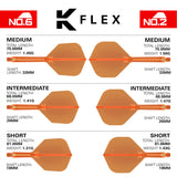 K-Flex Neon Orange No2 One Piece Dart Flights by Target