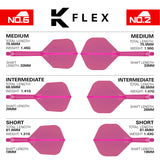 K-Flex Neon Pink No6 One Piece Dart Flights by Target