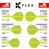 K-Flex Neon Yellow No2 One Piece Dart Flights by Target