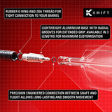 Target K-Shift Black No6 Spinning Integrated Flights & Shafts