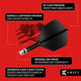 Target K-Shift Black No2 Spinning Integrated Flights & Shafts
