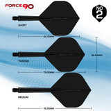 Mission - Mission Force 90 - New Moulded Flight & Shaft System - Black - Standard No2