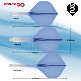 Mission - Mission Force 90 - New Moulded Flight & Shaft System - Transparent Blue - Standard No2