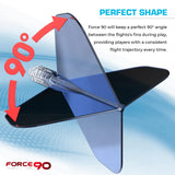 Mission - Mission Force 90 - New Moulded Flight & Shaft System - Transparent Blue - Standard No2