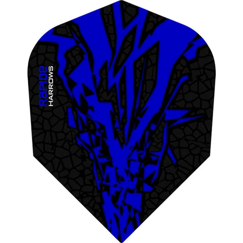 Harrows Rapide-X 100 Micron Extra Strong Std Shape Dark Blue Dart Flights