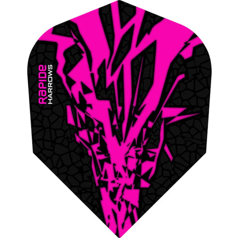 Harrows Rapide-X 100 Micron Extra Strong Std Shape Pink Dart Flights