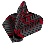 Mission - Vex - Dart Flights - 100 Micron - No2 - Black & Red