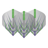 Hardcore Snakebite Purple & Green Mohawk Standard Dart Flights by Red Dragon