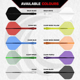 MISSION FORCE 90 VORTEX - MOULDED FLIGHT & SHAFT - STANDARD NO. 2 - CLEAR PURPLE