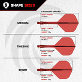 MISSION FORCE 90 VORTEX - MOULDED FLIGHT & SHAFT - STANDARD NO. 2 - CLEAR PURPLE