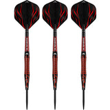 Mission Lava Darts - Steel Tip - 95% Tungsten - Black & Red Electro