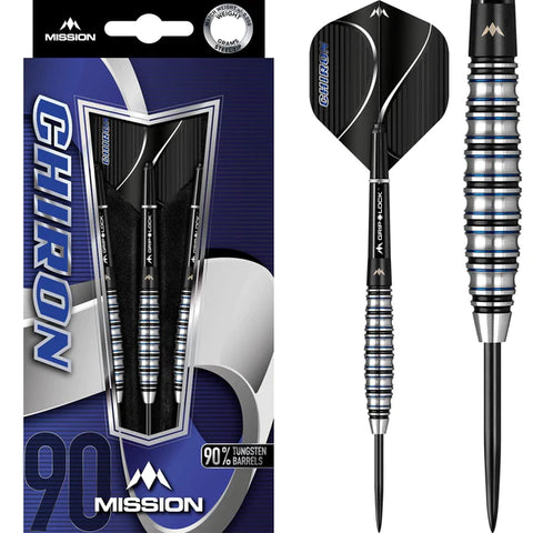 Mission - Mission Chiron Darts - Steel Tip - M2 - Electro Black & Blue