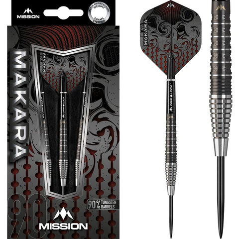 Mission - Mission Makara Darts - Steel Tip - M2 - Graphite PVD Black
