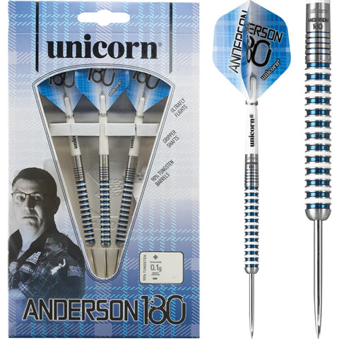 Unicorn - Unicorn Anderson 180 Darts - Steel Tip - Gary Anderson - Special Edition