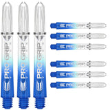 Pro Grip Vision Dart Stems / Shafts (3 Sets) by Target (9 Shafts Total) Blue