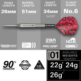 Target Nathan Aspinall "The ASP" Steel Tip Dart Set