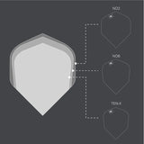 Target No. 6 Hydro Pro Ultra Dart Flights (3 Sets)