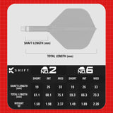 Target K-Shift White No2 Spinning Integrated Flights & Shafts