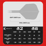 Target K-Shift Black No6 Spinning Integrated Flights & Shafts