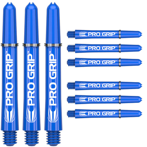 Pro Grip Dart Stems / Shafts (3 Sets) by Target (9 Shafts Total) Blue