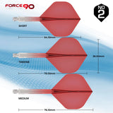 Mission - Mission Force 90 - New Moulded Flight & Shaft System - Transparent Red - Standard No2