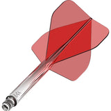 Mission - Mission Force 90 - New Moulded Flight & Shaft System - Transparent Red - Standard No2