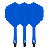 FLIGHT DECK BLUE ONE PIECE DART FLIGHT AND SHAFT SYSTEM BY SHOT